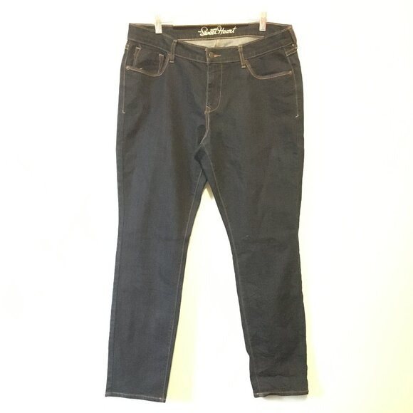 Old Navy Dark Navy Blue Sweetheart Jeans - Picture 3 of 16